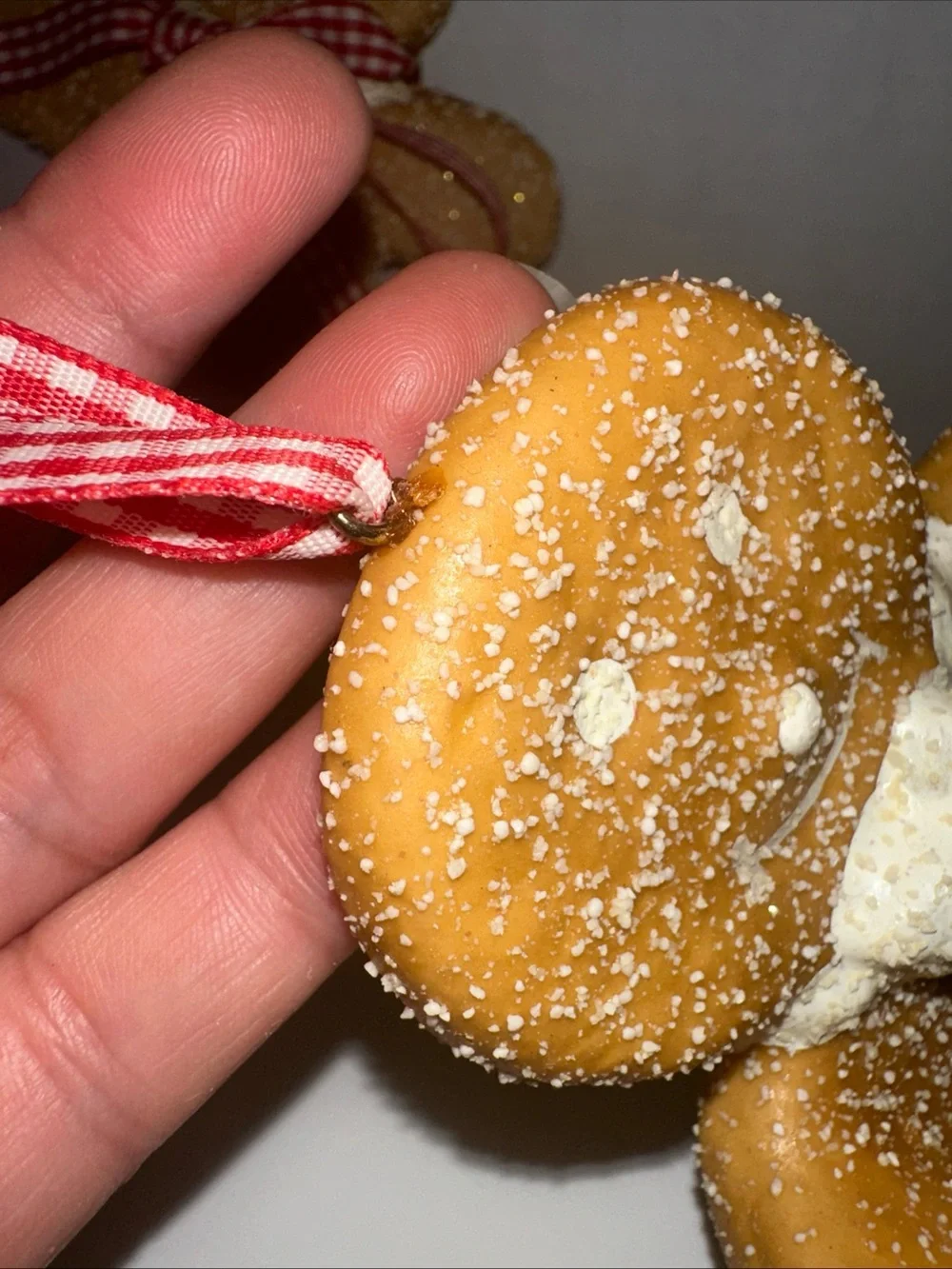 Set of 3 Gingerbread Cookie Ornaments 6”